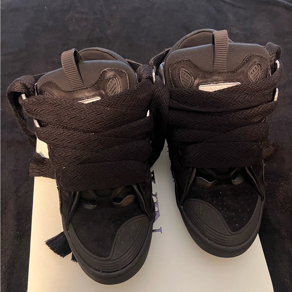 All Black Lanvin Sneakers